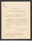 k.k. naturhistorisches Hofmuseum, Intendanzakten 1885-1896 (Hauer), Aktenzahl Z.459/1889, Seite 1